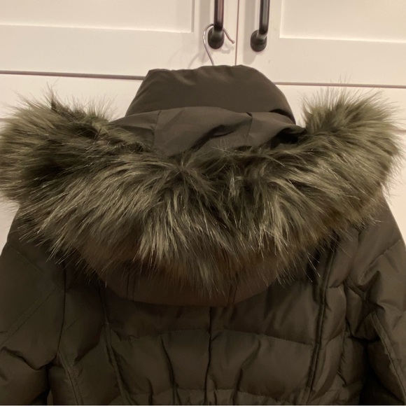 Michael Kors Black Down Puffer Fur Trim Hooded Parka Jacket - Picture 7 of 14